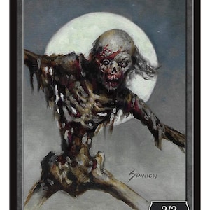 Zombie Token, Kunst von Matt Stawicki Magic the Gathering Givememanas Token Limitierte Edition