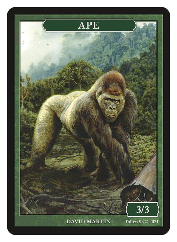 Ape Token Art by David Martin Magic the Gathering