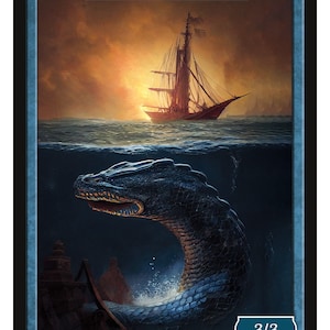 Ficha de serpiente Bobina de Koma Serie 2 de fichas de Givememana Magic the Gathering Edición limitada