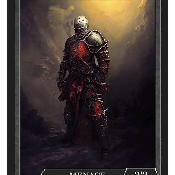 Magic the gathering knight token - Etsy.de