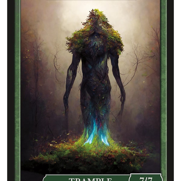 Elemental 7/7  Token Series 2 of Givememana's Tokens  Magic the Gathering  Limited Edition