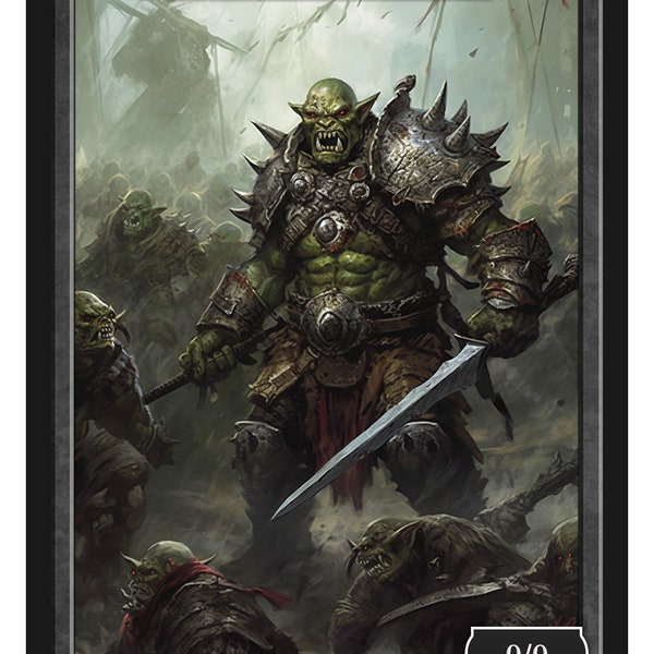 Orc Army Token Series 2 of Givememana's Tokens  Magic the Gathering  Limited Edition
