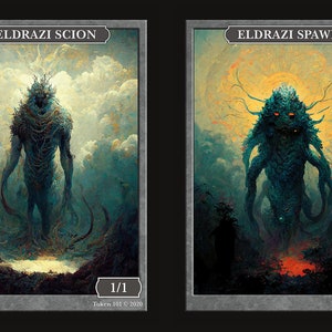 Eldrazi Token Set  Series 2 of Givememana&#39;s Tokens  Magic the Gathering  Limited Edition