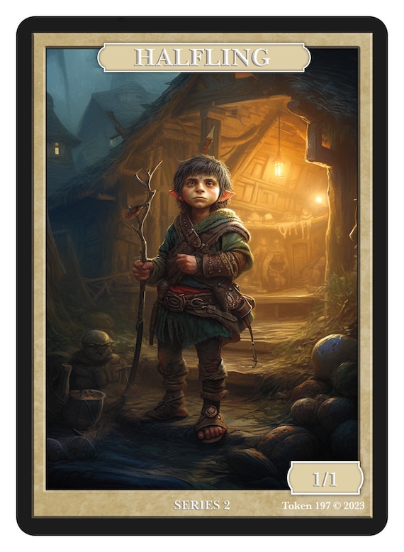 Halfling Token Series 2 of Givememana's Tokens Magic the Gathering Limited  Edition - Etsy