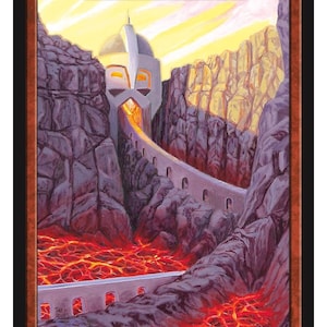 Red Mana Token Art door Pat Lewis Magic the Gathering Givememana's Tokens Limited Edition