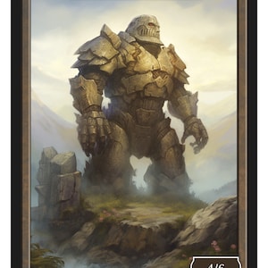Golem Token Series 2 of Givememana&#39;s Tokens  Magic the Gathering  Limited Edition