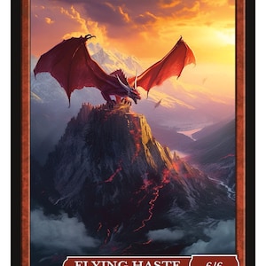 Smaug Token Series 2 of Givememana&#39;s Tokens  Magic the Gathering  Limited Edition