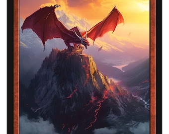 Smaug Token Series 2 of Givememana's Tokens  Magic the Gathering  Limited Edition