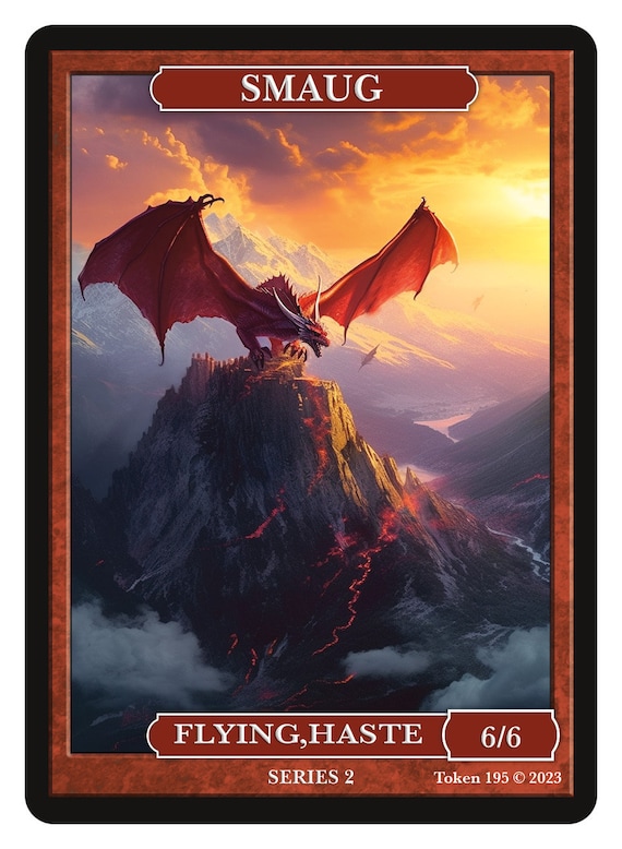 Smaug Token Series 2 of Givememana's Tokens Magic the Gathering Limited Edition Smaug Token Series 2 of Givememana's Tokens Magic the Gathering Limited Edition