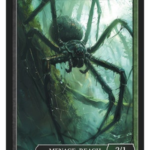 Spider Token Serie 2 de Tokens de Givememana Magic the Gathering Edición Limitada