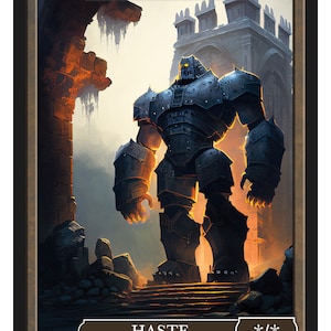 Golem Token Series 2 of Givememana&#39;s Tokens  Magic the Gathering  Limited Edition