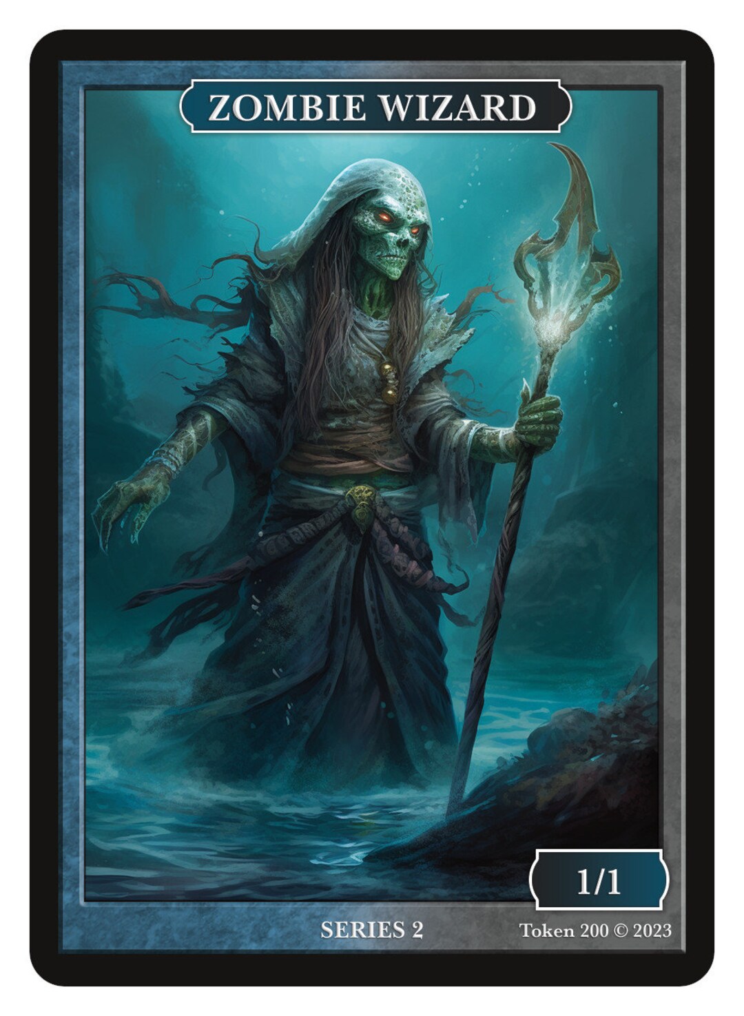 褒賞プログラム ゾンビトークン2枚セット Zombie Wizard Token Series 2 of Givememana's Tokens Magic