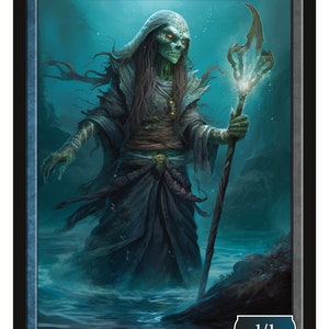Zombie Wizard Token Series 2 of Givememana&#39;s Tokens  Magic the Gathering  Limited Edition