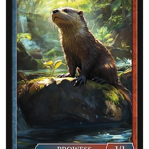 Otter Token Series 2 van Givememana's Tokens Magic the Gathering Limited Edition