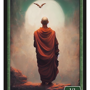 Human Monk Series 2 of Givememana's Tokens Magic the Gathering Limited Edition imagem 1