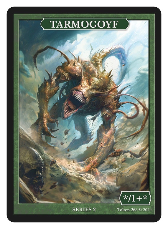 Tarmogoyf Token Token Series 2 of Givememana's Tokens Magic the Gathering  Limited Edition - Etsy