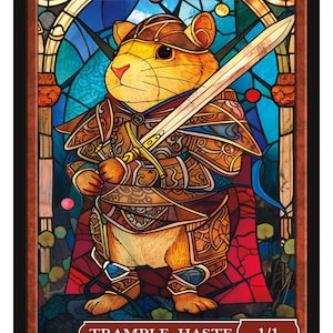 Gettone Boo Gettone Criceto Serie Vetrate Colorate 3 Gettoni Givememana's Magic the Gathering Edizione Limitata