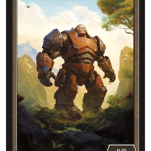 Golem Token Series 2 of Givememana&#39;s Tokens  Magic the Gathering  Limited Edition