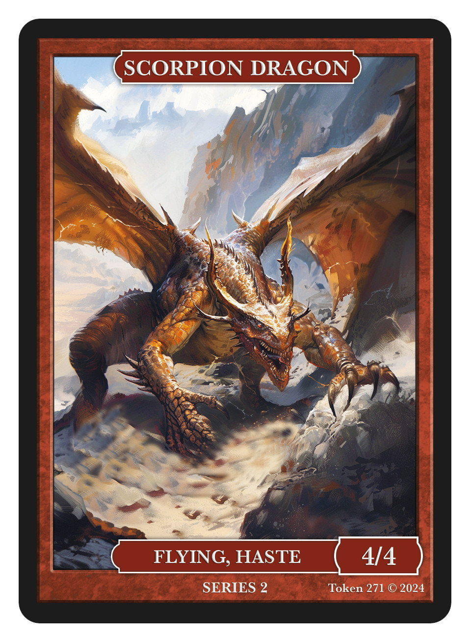 Scorpion Dragon Token Token Series 2 of Givememana's Tokens Magic