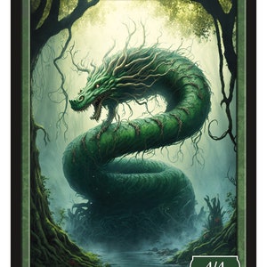 Wurm 4/4 Token Series 2 of Givememana&#39;s Tokens  Magic the Gathering  Limited Edition