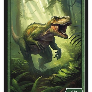 Ficha de Dinosaurio Serie 2 de Fichas de Givememana Magic the Gathering