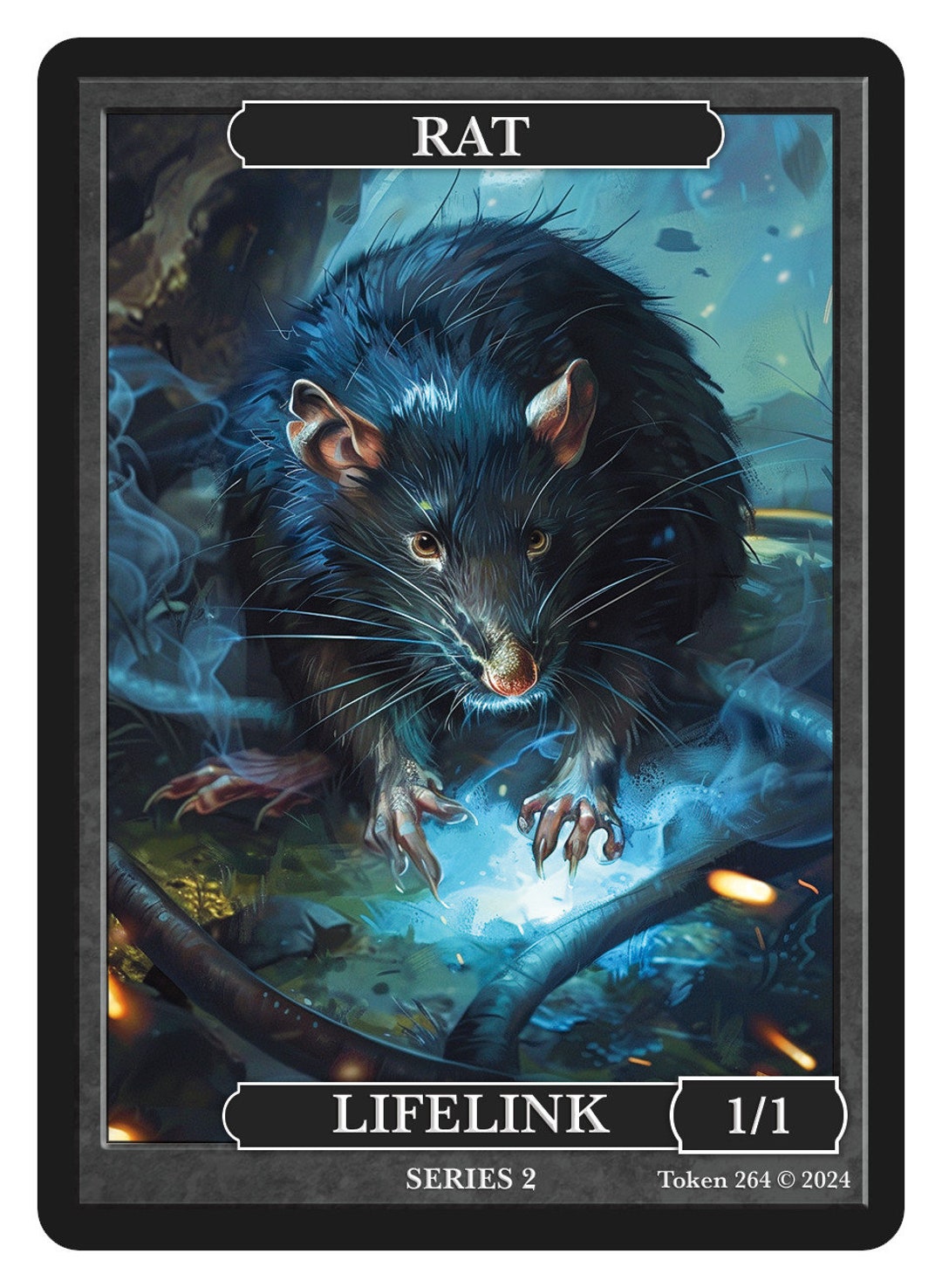 mtg rat token cards Eldrazi // Rat Double-Sided Token [Commander Masters Tokens] main image 0