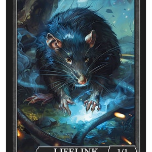 Rat Token Token Series 2 of Givememana&#39;s Tokens  Magic the Gathering  Limited Edition