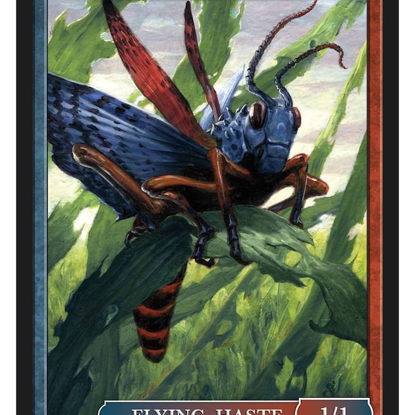 Insect Token by Randy Gallegos  Magic the Gathering Givememana's Tokens Limited Edition