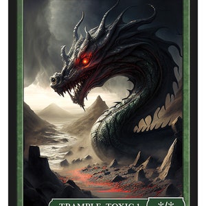 Phyrexian Wurm Token Series 2 of Givememana's Tokens  Magic the Gathering  Limited Edition