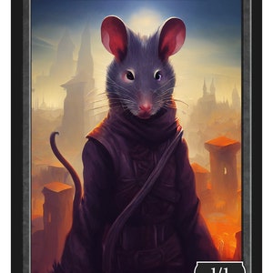 Rat Rogue Token Series 2 of Givememana&#39;s Tokens  Magic the Gathering  Limited Edition