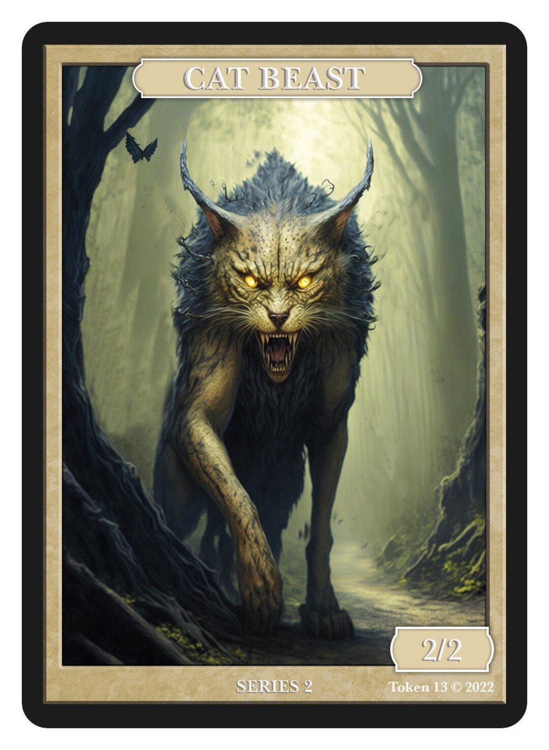 Givememana Cat Token (2/2) – Artist David Martin – MTG Magic The Gathering Near Mint