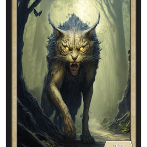 Cat Beast Token Serie 2 dei gettoni di Givememana Magic the Gathering Limited Edition