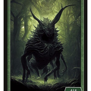 Ficha de Bestia Phyrexian Serie 2 de Fichas de Givememana Magic the Gathering Edición Limitada