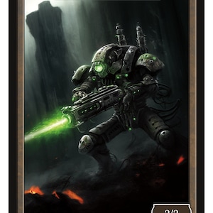Necron Warrior Token Series 2 van Givememana's Tokens Magic the Gathering Limited Edition