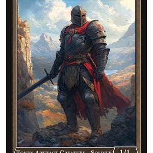 Army Token 1/1 Artifact Series 2 of Givememana's Tokens Magic the Gathering Limited Edition