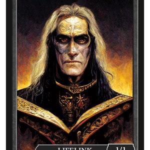 Vampire Knight 1/1 Lifelink Token Series 2 of Givememana&#39;s Tokens  Magic the Gathering  Limited Edition