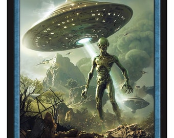 Alien Token FALLOUT Series 2 van Givememana's Tokens Magic the Gathering Limited Edition