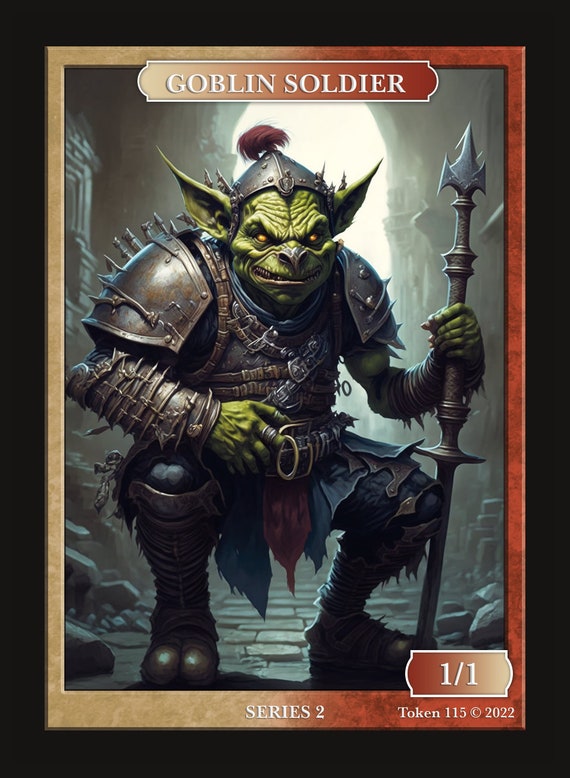 Goblin Soldier Token Series 2 of Givememana's Tokens Magic the