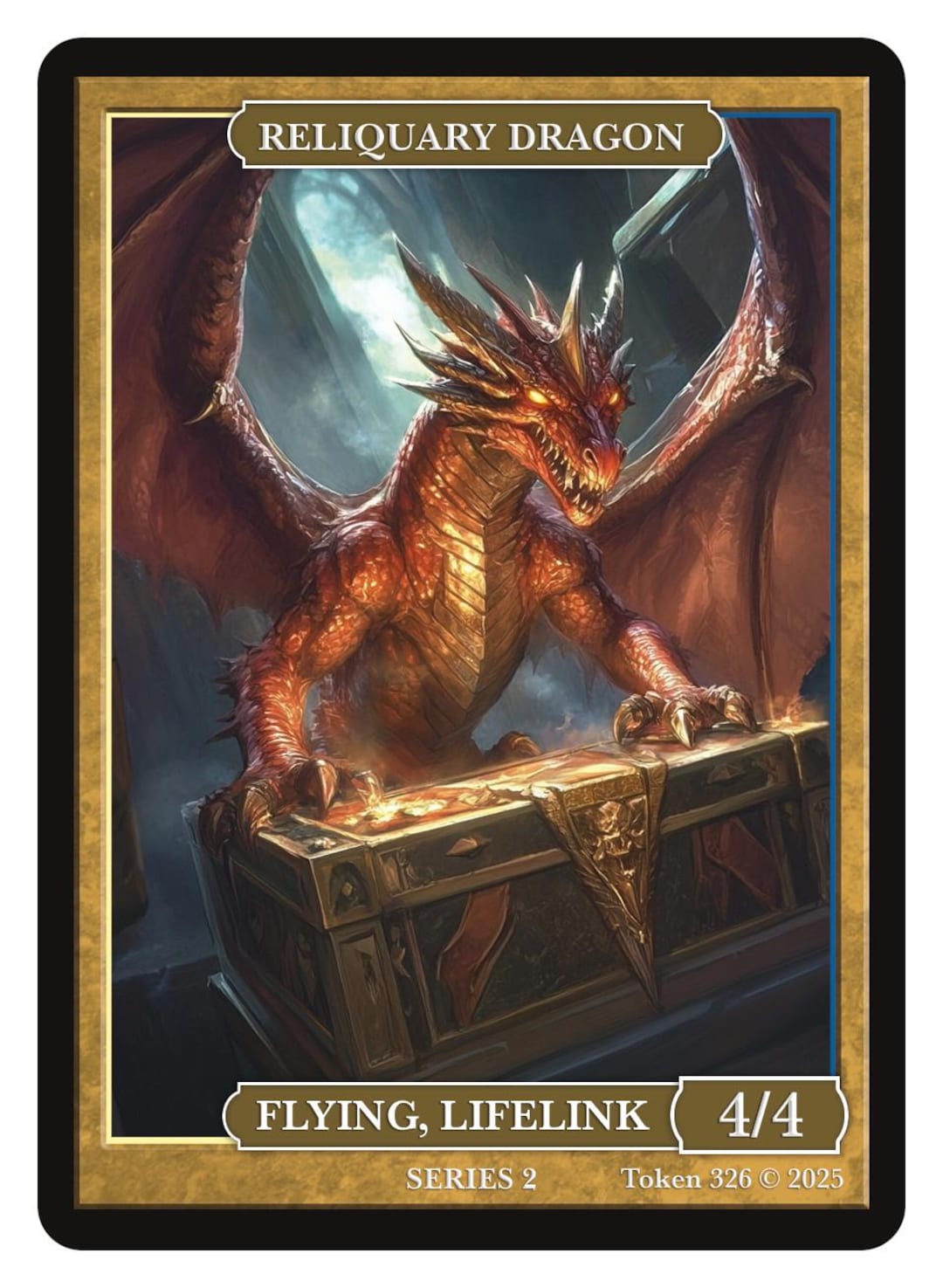 mtg dragon token cards Dragon Token (5/5) by Drew Tucker main image 0