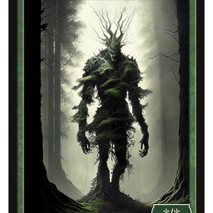 Serie de fichas Treefolk 2 de las fichas de Givememana Magic the Gathering Edición limitada