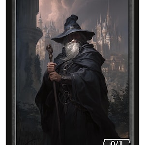 Wizard Token Series 2 of Givememana&#39;s Tokens  Magic the Gathering  Limited Edition