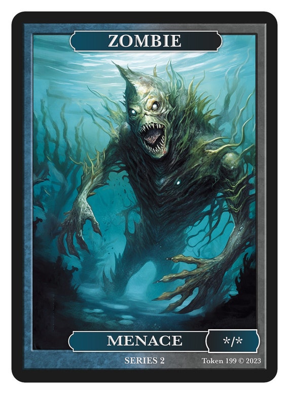 Zombie Token Series 2 of Givememana's Tokens Magic the Gathering Limited  Edition - Etsy