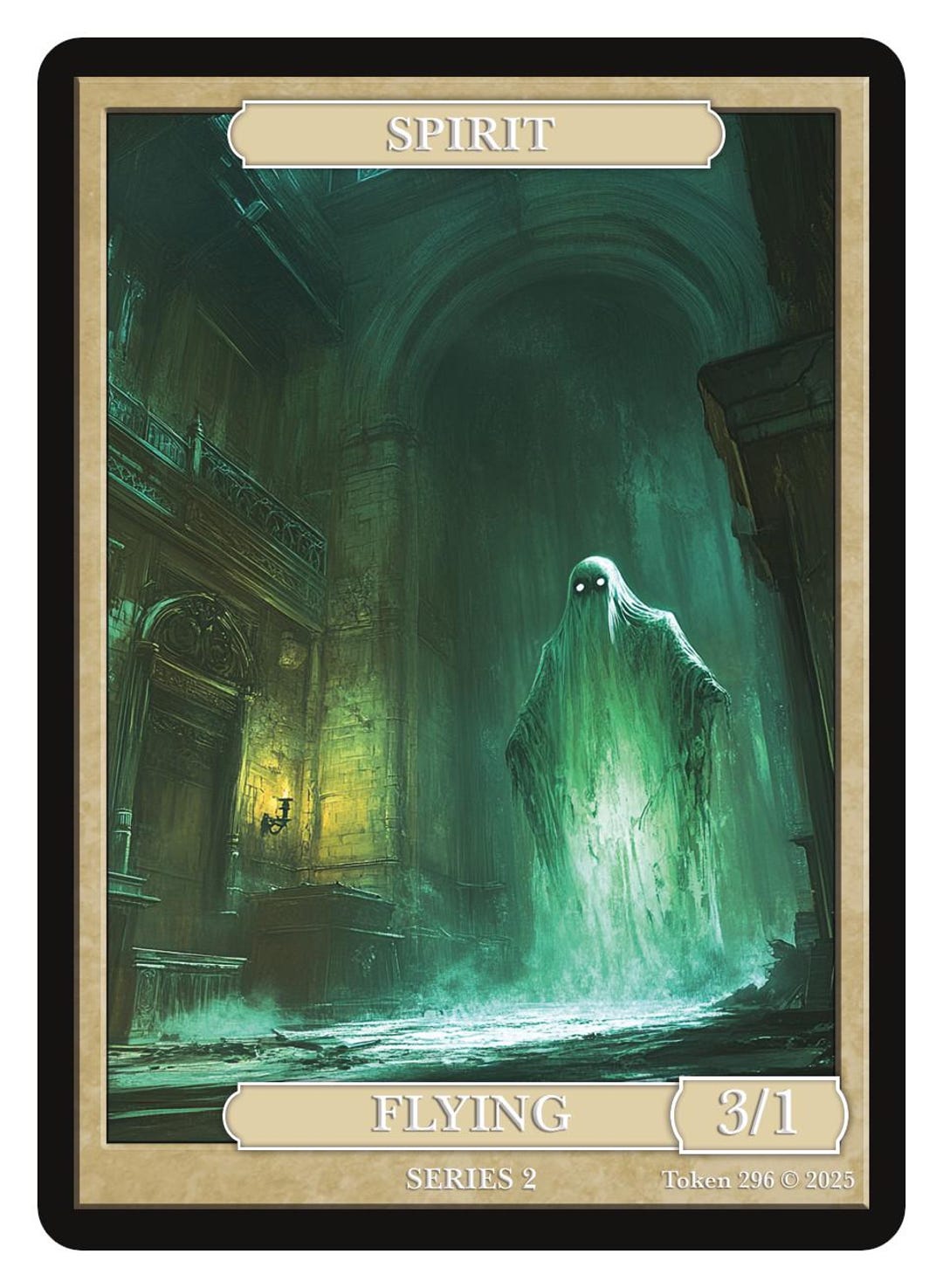 Tokens Fort Spirit Token Series 2 of Givememana's Tokens Magic the Gathering ...