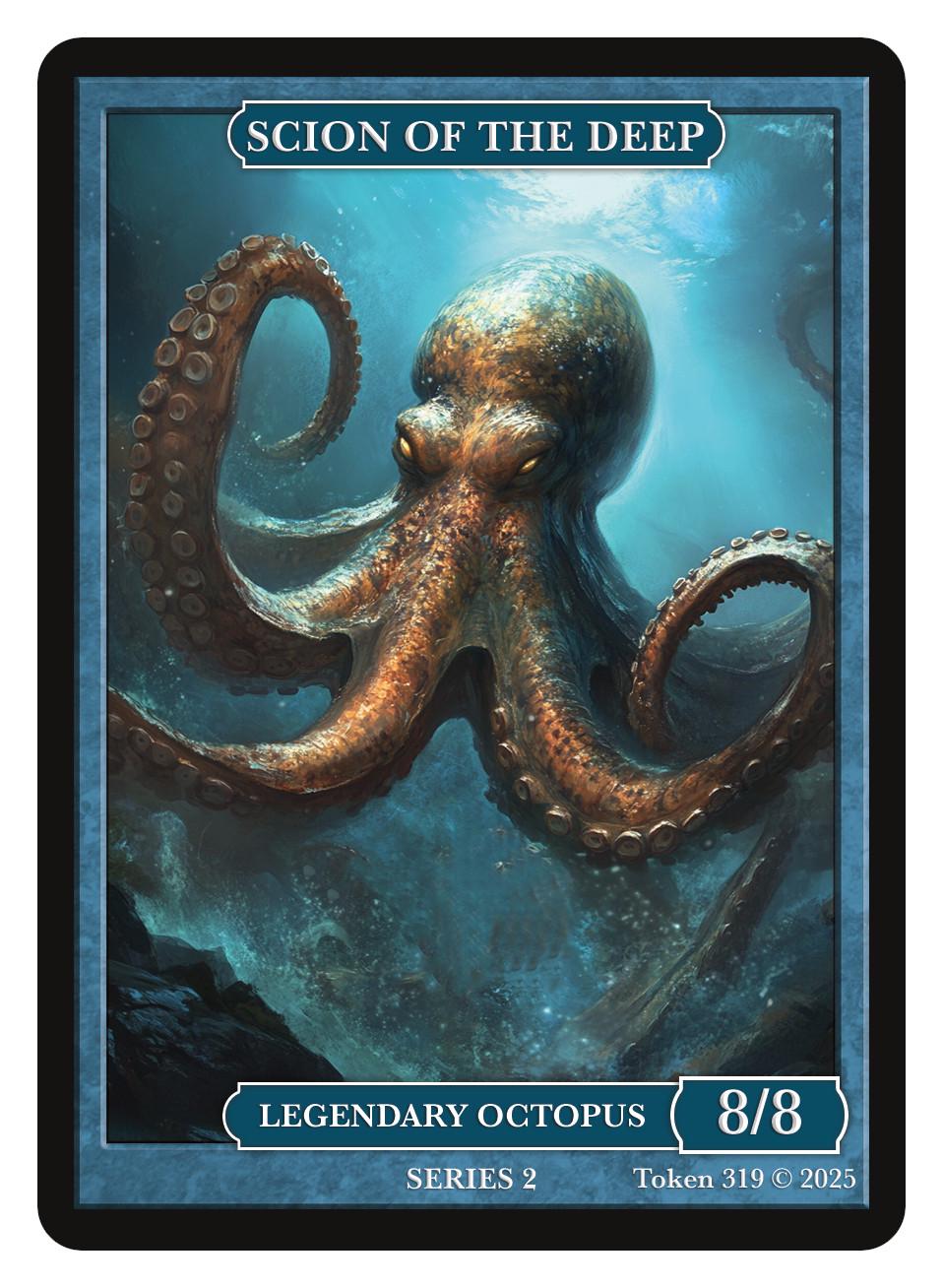 Scion of the Deep Octopus Token: Limited Edition Magic the Gathering  Givememana - Etsy Israel