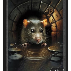 Rat Token Series 2 of Givememana&#39;s Tokens  Magic the Gathering  Limited Edition