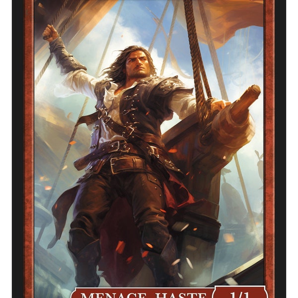 Pirate Token Series 2 of Givememana's Tokens  Magic the Gathering  Limited Edition