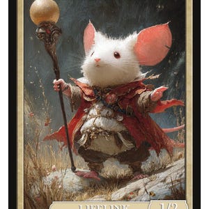 Moogle Token Series 2 of Givememana&#39;s Tokens  Magic the Gathering  Limited Edition