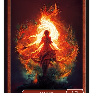 Elemental 1/1 Haste Token Series 2 of Givememana's Tokens Magic the ...