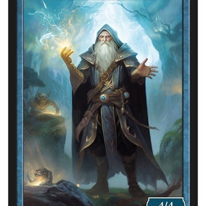 Giant Wizard Token Series 2 of Givememana&#39;s Tokens  Magic the Gathering  Limited Edition