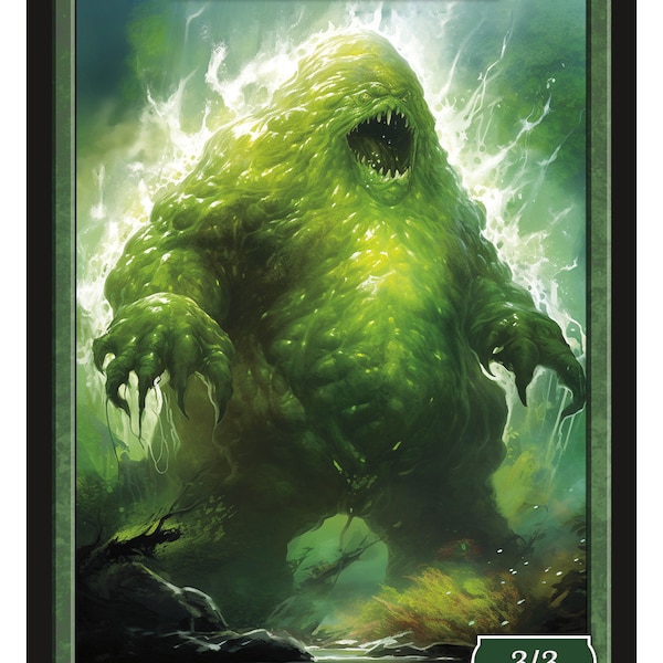 Ooze Token Series 2 of Givememana's Tokens  Magic the Gathering  Limited Edition